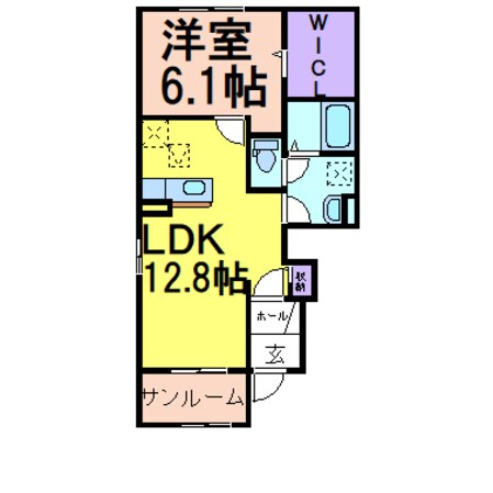 Evergreen（エバーグリーン）の物件間取画像